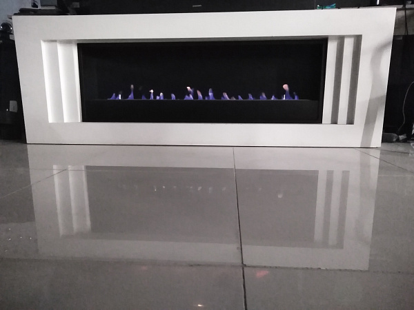 Каминокомплект Firezo Line Белый (выставочный образец)_0 Каминокомплект Firezo Line Белый (выставочный образец)_0